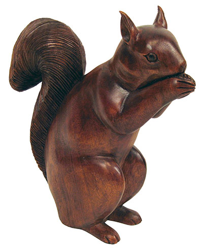 Wooden Squirrel Large
